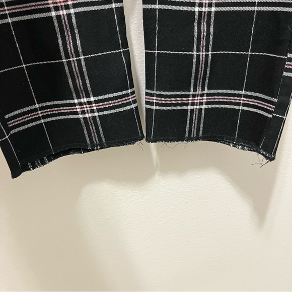 LE CHATEAU BLACK PLAID STRAIGHT LEG TROUSERS - Picture 9 of 10